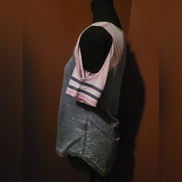 Shoulder Cut Out T-Shirt, EUC - Picture 2 of 10